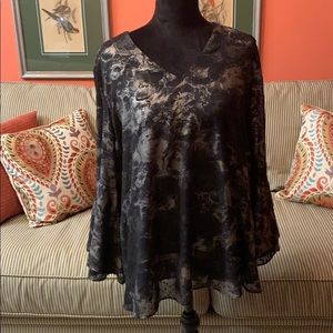 Alfani Blouse - Size XL, Gorgeous Black & Gold!